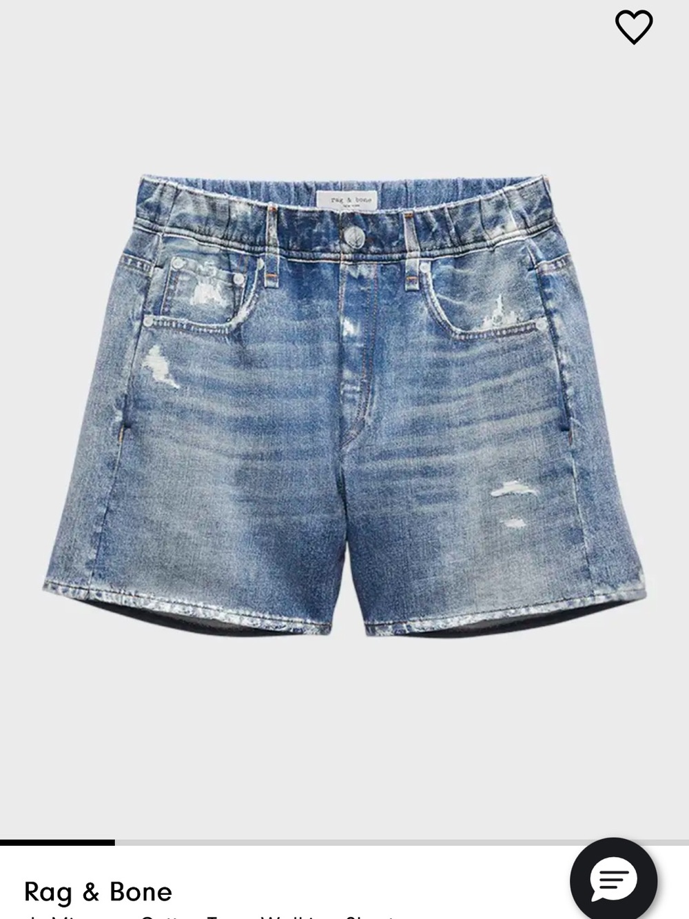 NWT Rag & Bone Miramar Terry walking short